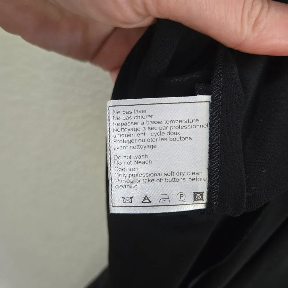 Chanel Black Sleeveless Dress Gown Size 48